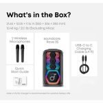 اسپیکر بلوتوثی قابل حمل انکر مدل soundcore Rave 3S دارای رقص نورRGB،چراغ نشانگر - Image 7