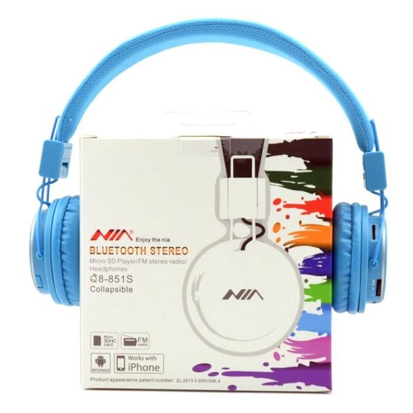 هدفون بلوتوثی نیا مدل Q8-851S بدون قابلیت نویز کنسلینگ،دارای کنترل‌کننده صدا و مکالمه - Image 3