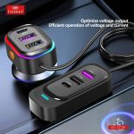 شارژر فندکی 65 وات ارلدام مدل 6IN1 CAR CHARGER CC26 - Image 3