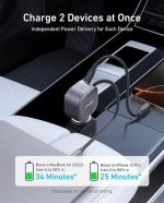 شارژر فندکی انکر Anker USB-C Car Charger 75W Compact 2-Port مدل A2738AP2 - Image 2
