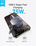 شارژر فندکی انکر Anker USB-C Car Charger 75W Compact 2-Port مدل A2738AP2 - Image 3