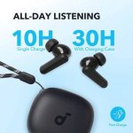 هدفون بلوتوثی پرطرفدار انکر مدل SoundCore R50i A3949 با نویز کنسلینگ میکروفون،دارای فناوری AI-Enhanced Calls برای کاهش نویز و بهبود مکالمات، مقاوم در برابر رطوبت و عرق - Image 7
