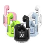 هدفون بلوتوثی Ultrapods Max بدون قابلیت نویز کنسلینگ دارای صفحه نمایش روی محفظه شارژ، مقاوم در برابر آب و رطوبت با استاندارد IPX4
