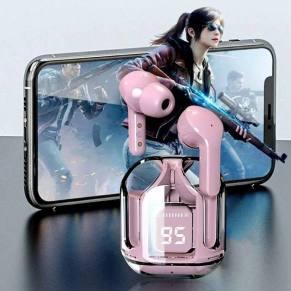 هدفون بلوتوثی Ultrapods Max بدون قابلیت نویز کنسلینگ دارای صفحه نمایش روی محفظه شارژ، مقاوم در برابر آب و رطوبت با استاندارد IPX4 - Image 3