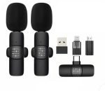 میکروفون یقه ای بی سیم K9 Microphone دو کاربر (Boss) - Image 2