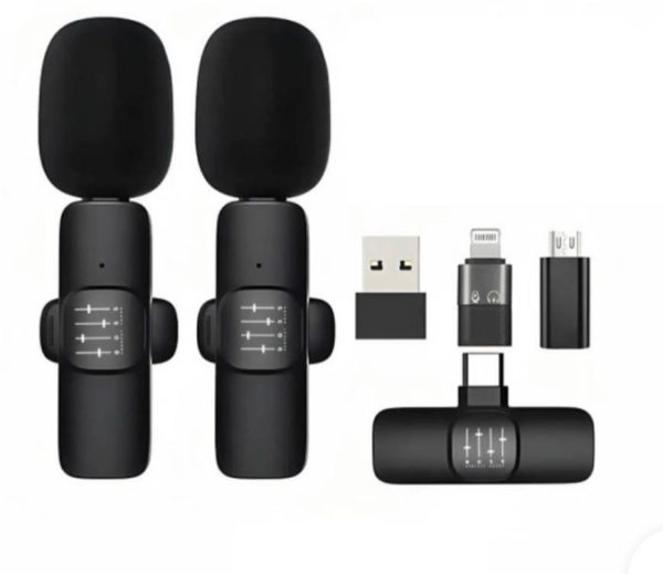 میکروفون یقه ای بی سیم K9 Microphone دو کاربر (Boss) - Image 2