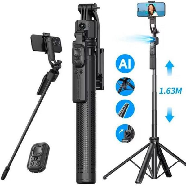 مونوپاد و گیمبال AI FACE C17 با قابلیت ردیابی چهره و چرخش ۳۶۰ درجه - Image 2