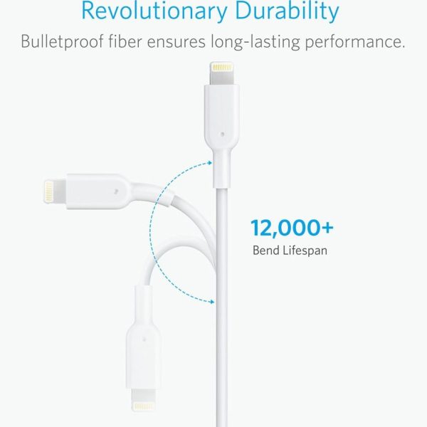 کابل تبدیل USB به لایتنینگ انکر مدل A8433 طول 1.8 متر - Image 2