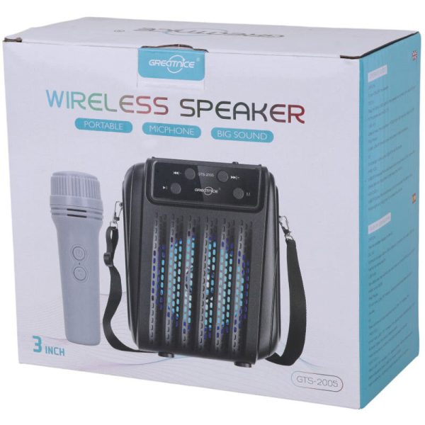 اسپیکر بلوتوثی گریت نایس GTS-2005 + میکروفون - Image 4