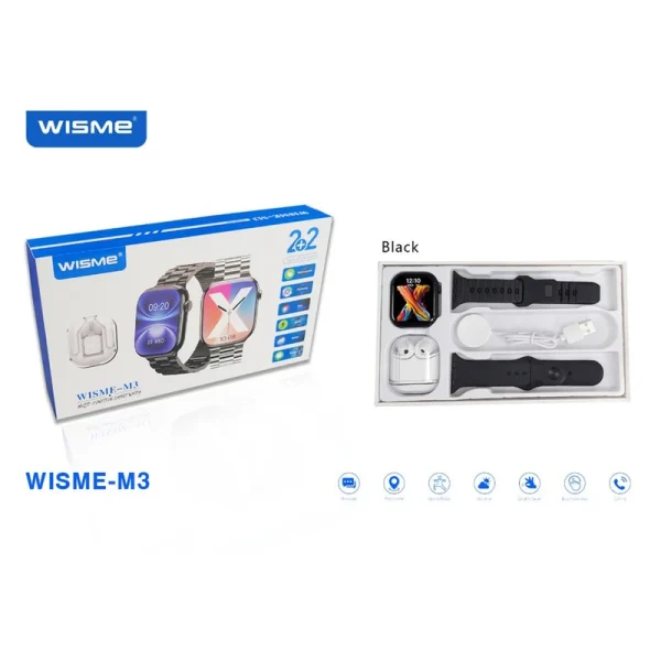 ساعت هوشمند ۴۹ میلی متری ویسمی مدل WISME-M3 - Image 2