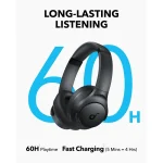 هدفون بلوتوثی انکر مدل Soundcore Q11 درگاه شارژ USB Type-C، دارای میکروفون داخلی، شارژ سریع - Image 3