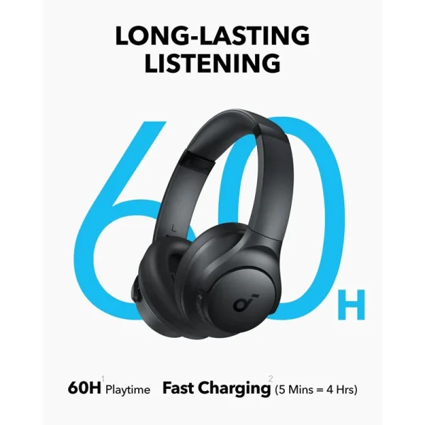هدفون بلوتوثی انکر مدل Soundcore Q11 درگاه شارژ USB Type-C، دارای میکروفون داخلی، شارژ سریع - Image 3