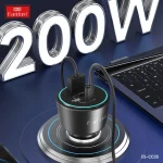 شارژر فندکی 200 وات 3 پورت ارلدام مدل CC35 - Image 3