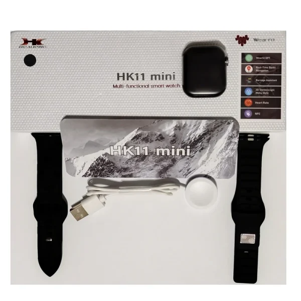 ساعت هوشمند 41 میلی متری مدل HK11 mini با بند سیلیکونی original - Image 3