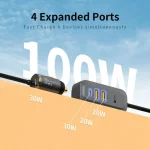 شارژر فندکی 100وات پرووان مدل PCG23 - Image 3