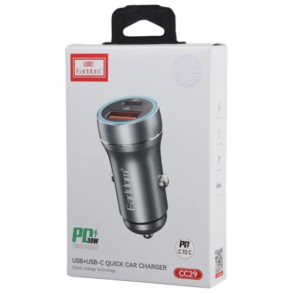 شارژر فندکی 30 وات ارلدام مدل ES-CC29 - Image 5