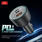 شارژر فندکی 200 وات 3 پورت ارلدام مدل CC35 - Image 5