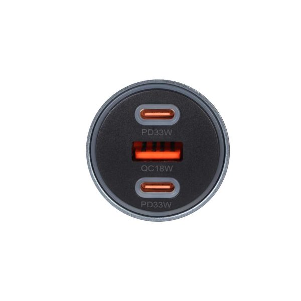 شارژر فندکی PD و فست سه پورت جی بی کیو مدل Cool Flow C82339A 66W به همراه کابل شارژ Type-C To Type-C - Image 2