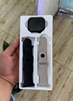 ساعت هوشمند HU19 مردانه با صفحه نمایش OLED و بدنه تیتانیوم