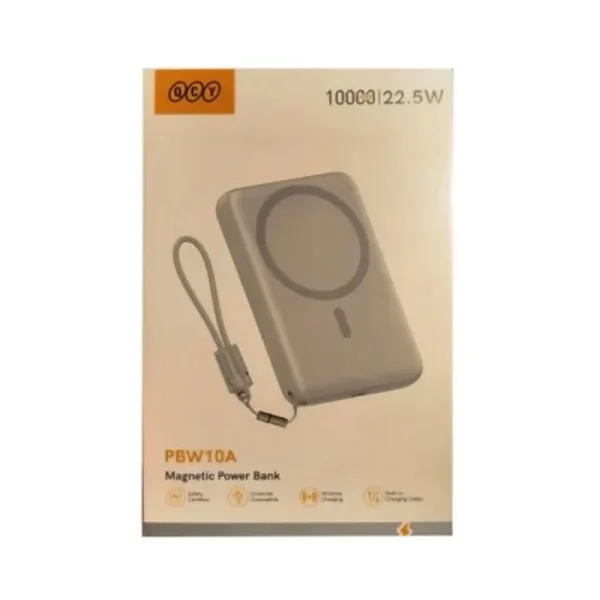 پاوربانک بی‌سیم 15 وات کیو سی وای مدل PBW10A ظرفیت 10000 میلی‌آمپرساعت - Image 2