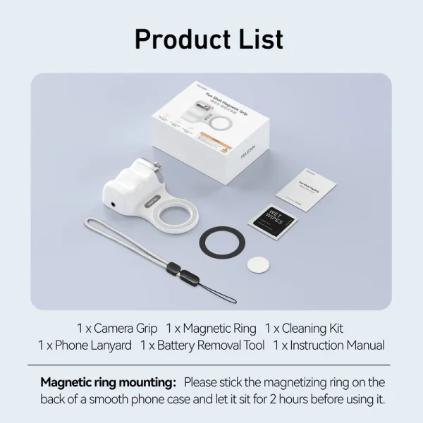 شاتر عکاسی بلوتوثی تلسین مدل Fun shot Magnetic Grip