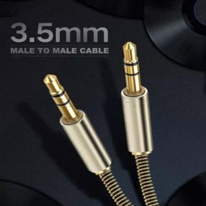 کابل صدا موکسوم مدل MOXOM AUX-63 بدون پک نارنجی به طول 1.5 متر