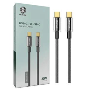 کابل دو سر تایپ سی فست شارژ 60 وات گرین لاین GNTPTGH60CTCBK طول 1 متر