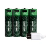 باتری چهارتایی قلمی شارژی Green Lion GNRGBAA AA 1800mWh
