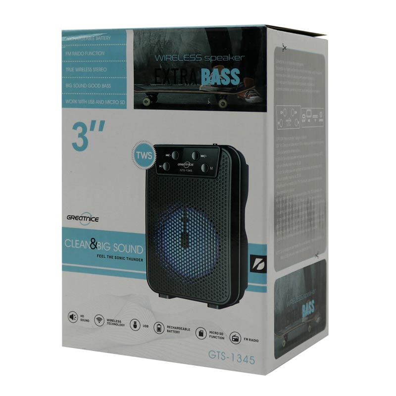BASS-GTS-1345-Wireless-Speaker-2 اسپیکر بلوتوثی گریت نایس Extra BASS GTS-1345