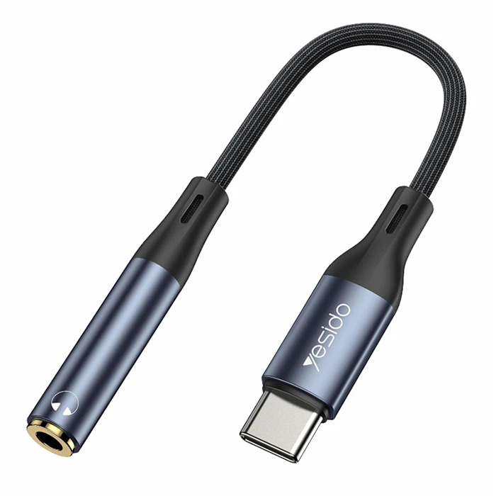 ae5220cc0a90f648d9477e7c34bd01a6b9872286_1678916613 مبدل USB-C به جک 3.5 میلی متری یسیدو مدل YAU-38